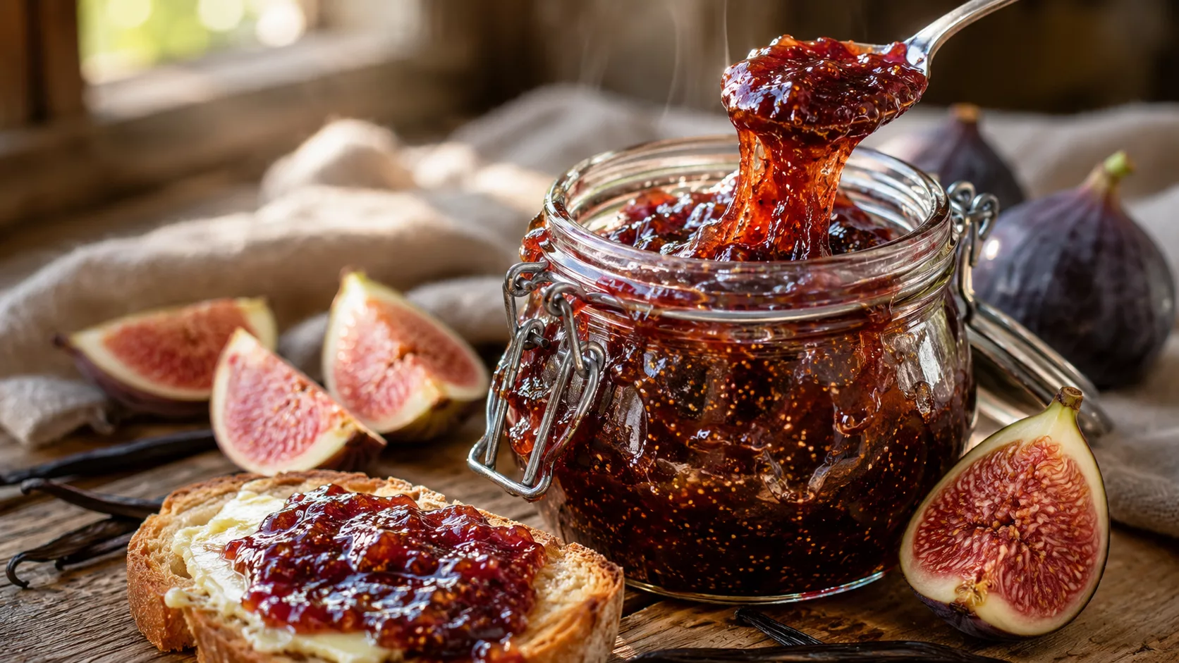 La confiture de figues à la vanille qui transforme un simple petit-déjeuner en moment magique 4 La confiture de figues à la vanille qui transforme un simple petit-déjeuner en moment magique