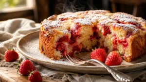 Le gâteau moelleux aux fraises qui disparaît toujours en quelques minutes