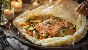 Le saumon en papillote ultra fondant qui transforme un simple dîner en moment romantique 5 Le saumon en papillote ultra fondant qui transforme un simple dîner en moment romantique
