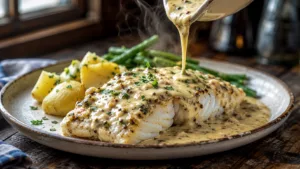Ce filet de lieu noir à la crème et à la moutarde transforme un simple dîner en repas réconfortant 3 Ce filet de lieu noir à la crème et à la moutarde transforme un simple dîner en repas réconfortant