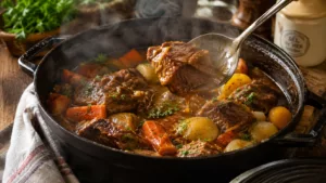 Ce navarin d’agneau mijoté comme autrefois qui embaume toute la maison dès les premières minutes