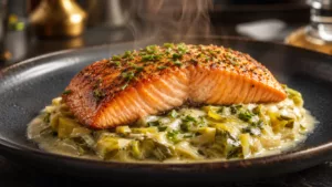 Ce pavé de saumon sur lit de poireaux qui transforme un dîner ordinaire en vrai moment de plaisir 3 Ce pavé de saumon sur lit de poireaux qui transforme un dîner ordinaire en vrai moment de plaisir