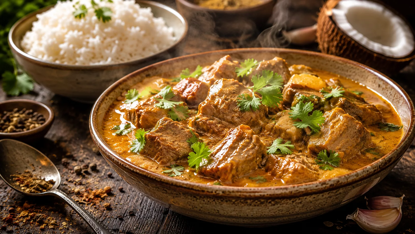 Ce sauté de porc au curry et au lait de coco fait voyager les papilles dès la première bouchée 8 Ce sauté de porc au curry et au lait de coco fait voyager les papilles dès la première bouchée