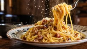 Ces spaghetti carbonara à l’italienne sans crème prouvent qu’il n’en faut pas plus pour se régaler 3 Ces spaghetti carbonara à l’italienne sans crème prouvent qu’il n’en faut pas plus pour se régaler