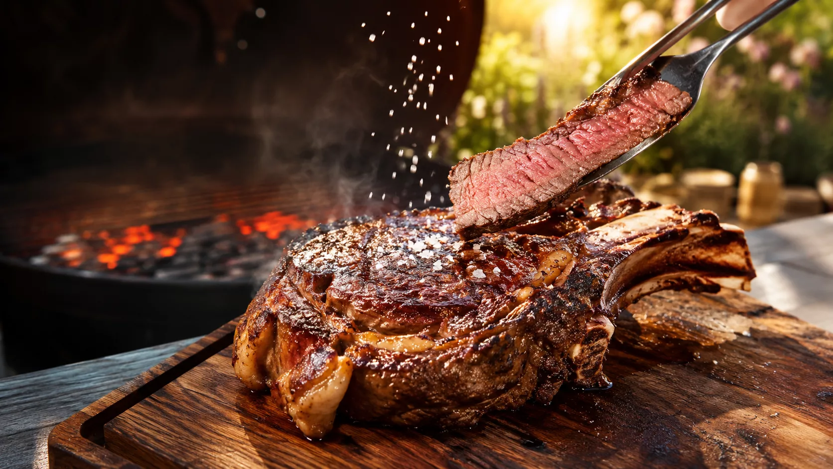 Cette côte de bœuf au barbecue au gros sel pourrait bien devenir la star de tous vos repas d’été 1 Cette côte de bœuf au barbecue au gros sel pourrait bien devenir la star de tous vos repas d’été