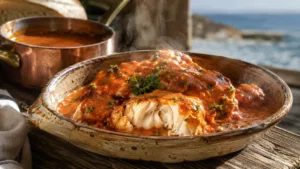 Cette lotte à l’Armoricaine au goût de bord de mer fait toujours sensation à table
