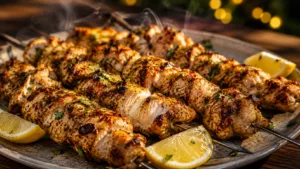 Cette marinade pour brochettes de poulet qui rend la viande incroyablement tendre et parfumée
