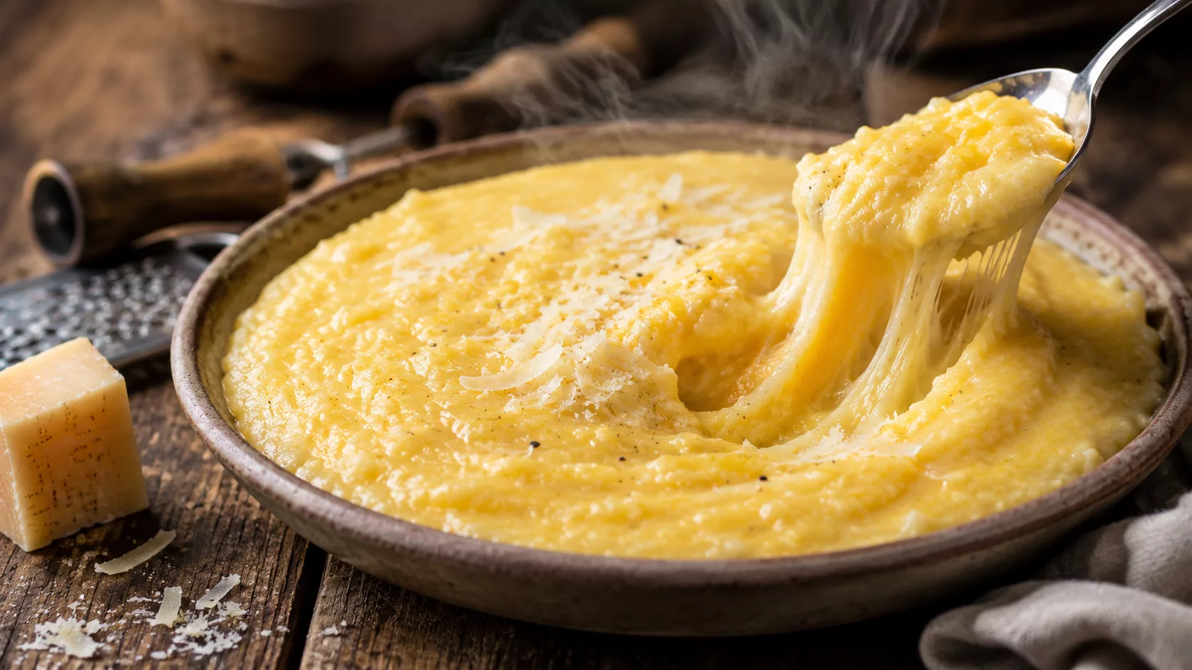 Cette polenta crémeuse à l’italienne que tout le monde redemande dès la première cuillère 1 Cette polenta crémeuse à l’italienne que tout le monde redemande dès la première cuillère