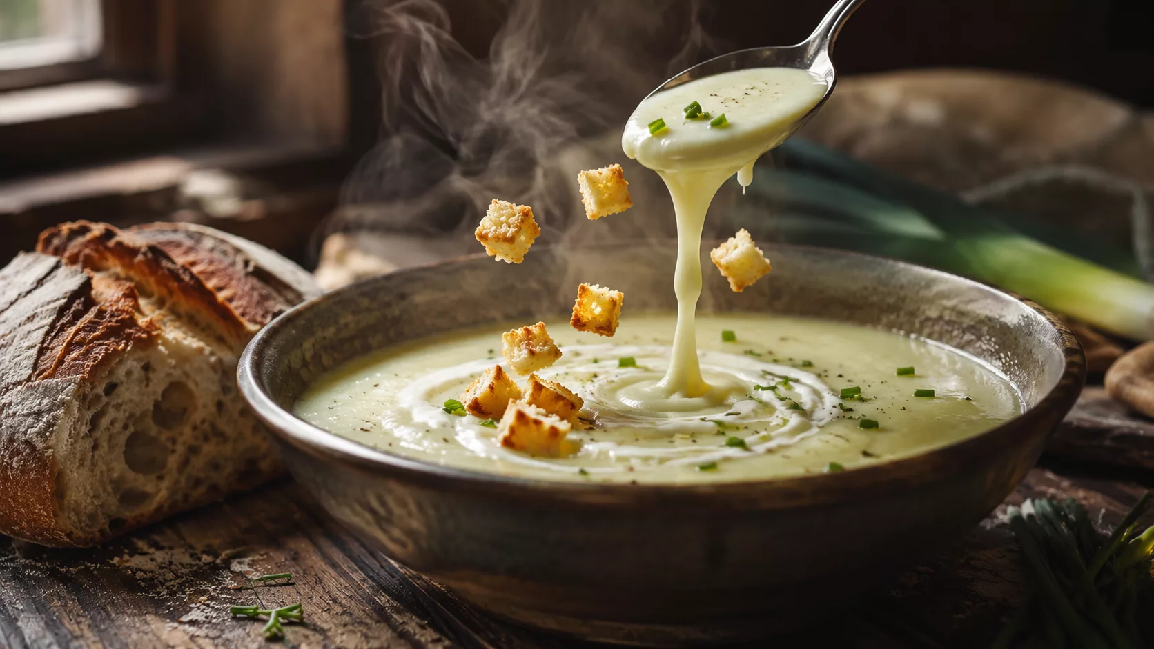Cette soupe poireaux pommes de terre incroyablement onctueuse va réconcilier tout le monde avec les légumes 1 Cette soupe poireaux pommes de terre incroyablement onctueuse va réconcilier tout le monde avec les légumes