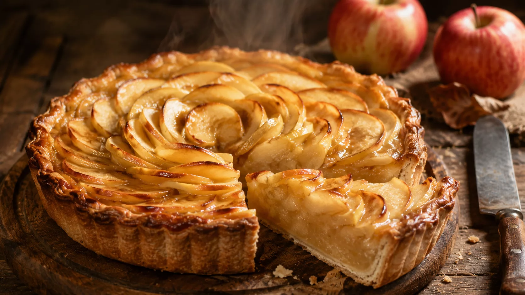 Cette tarte aux pommes et compote fondante qui rappelle instantanément les goûters de notre enfance 1 Cette tarte aux pommes et compote fondante qui rappelle instantanément les goûters de notre enfance
