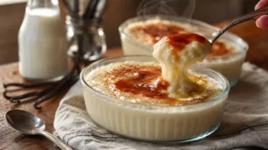 La semoule au lait toute simple qui rappelle instantanément les desserts de notre enfance