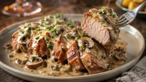 Le filet mignon de porc à la sauce aux champignons qui fait toujours son petit effet à table 2 Le filet mignon de porc à la sauce aux champignons qui fait toujours son petit effet à table