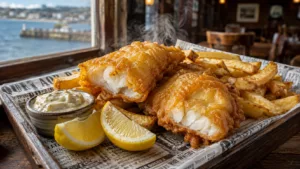Le fish and chips à l’anglaise qui croustille comme dans un pub de bord de mer