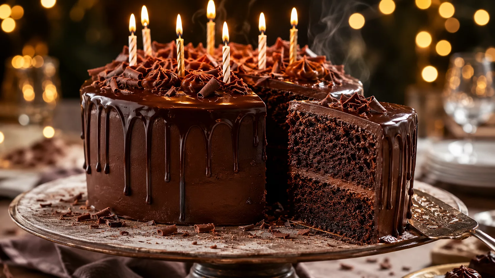 Le gâteau d’anniversaire au chocolat qui fait briller les yeux dès la première part 8 Le gâteau d’anniversaire au chocolat qui fait briller les yeux dès la première part