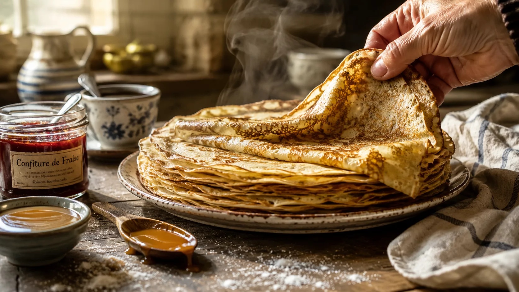 Les crêpes bretonnes traditionnelles qui rappellent instantanément les goûters de famille 3 Les crêpes bretonnes traditionnelles qui rappellent instantanément les goûters de famille