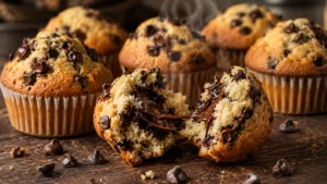 Muffins aux Pepites de Chocolat 3 Muffins aux Pepites de Chocolat