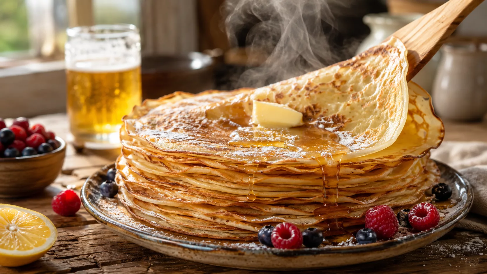 Ces crêpes à la bière sont incroyablement légères et moelleuses 5 Ces crêpes à la bière sont incroyablement légères et moelleuses