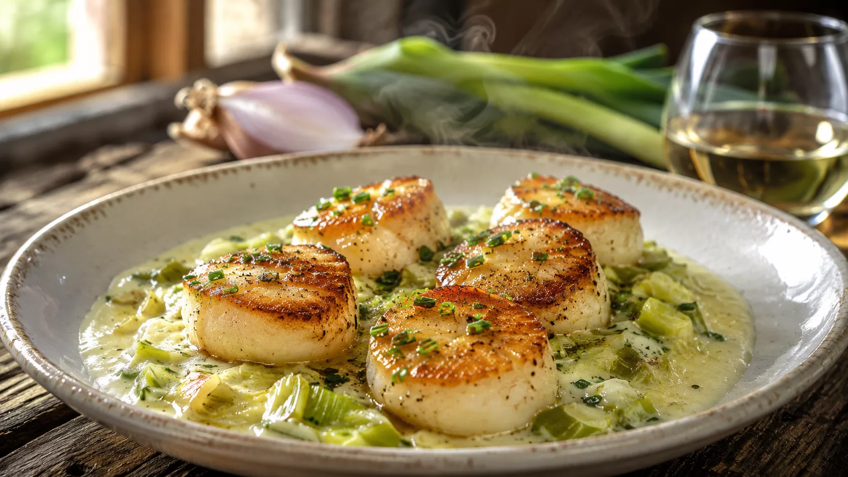 Coquilles Saint-Jacques et fondue de poireaux : la recette qui impressionne sans stress 4 Coquilles Saint-Jacques et fondue de poireaux : la recette qui impressionne sans stress