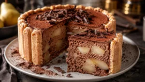 La charlotte poire chocolat facile qui fait toujours sensation 2 La charlotte poire chocolat facile qui fait toujours sensation