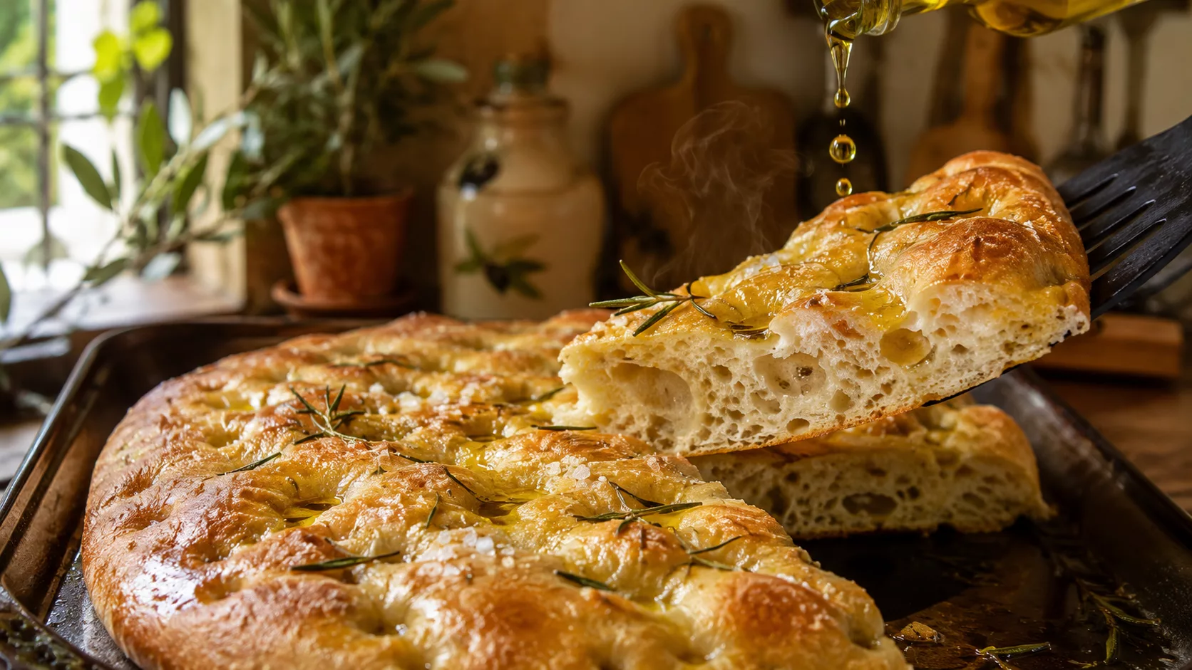 La focaccia maison si moelleuse qu'elle disparaît en quelques minutes 2 La focaccia maison si moelleuse qu'elle disparaît en quelques minutes
