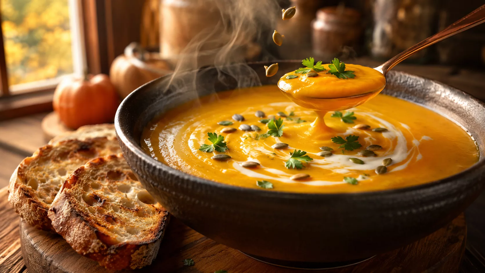 La soupe de citrouille ultra onctueuse qui réchauffe dès la première cuillère 4 La soupe de citrouille ultra onctueuse qui réchauffe dès la première cuillère