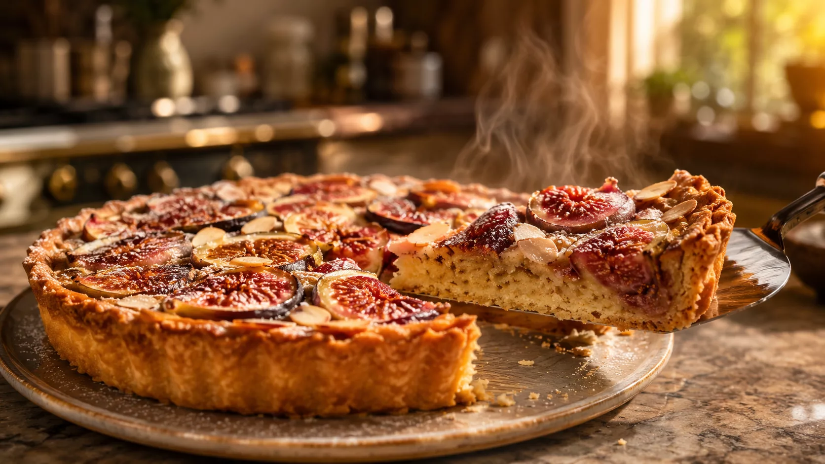La tarte amandine aux figues qui fait toujours son petit effet