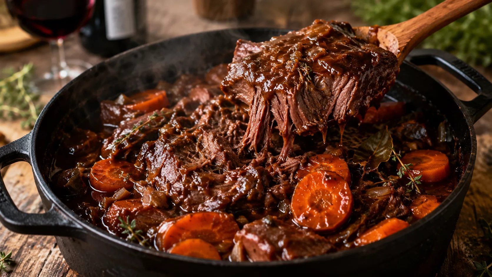 Le bœuf braisé aux carottes ultra fondant qui réunit toute la famille 1 Le bœuf braisé aux carottes ultra fondant qui réunit toute la famille