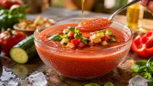 Le gaspacho andalou ultra frais qui sent bon l'été dès la première cuillère 2 Le gaspacho andalou ultra frais qui sent bon l'été dès la première cuillère