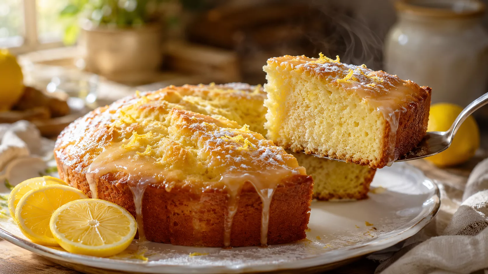 Le gâteau au yaourt au citron ultra moelleux qui fait toujours l’unanimité
