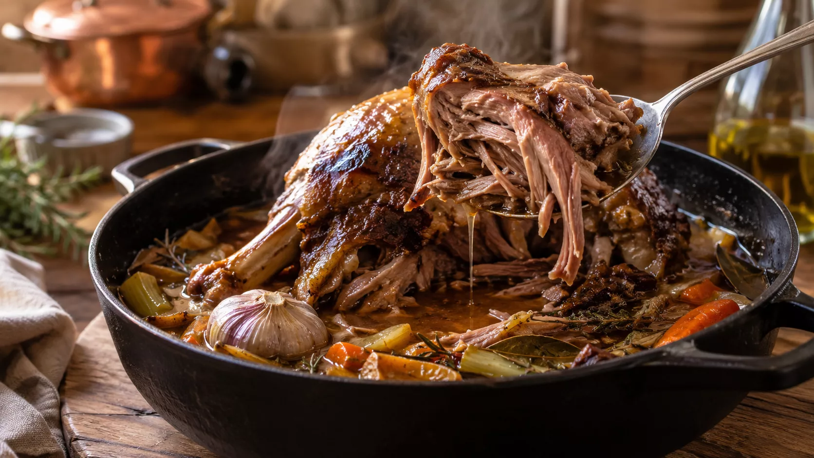 Le gigot de sept heures si fondant qu'il se coupe à la cuillère 2 Le gigot de sept heures si fondant qu'il se coupe à la cuillère
