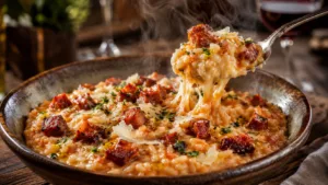 Le risotto au chorizo ultra crémeux qui fait toujours sensation à table 5 Le risotto au chorizo ultra crémeux qui fait toujours sensation à table