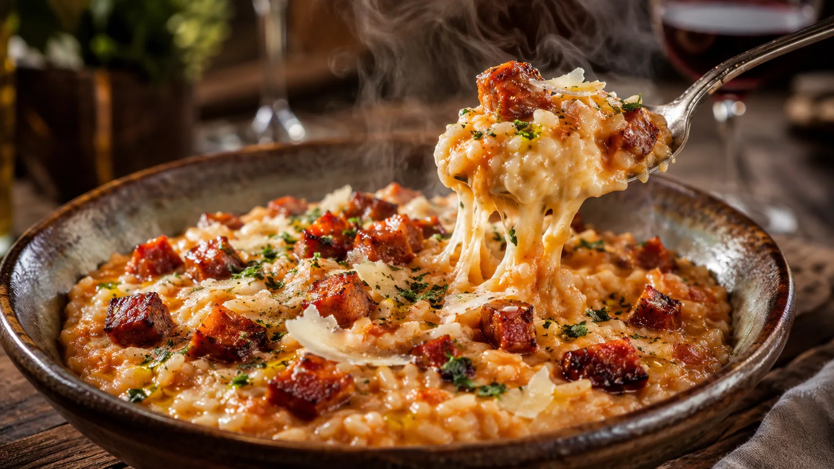 Le risotto au chorizo ultra crémeux qui fait toujours sensation à table 2 Le risotto au chorizo ultra crémeux qui fait toujours sensation à table