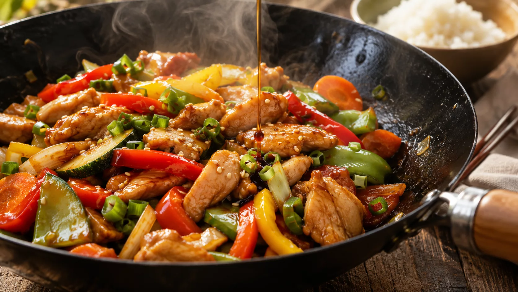 Le sauté de poulet au wok qui rend les légumes vraiment irrésistibles 2 Le sauté de poulet au wok qui rend les légumes vraiment irrésistibles