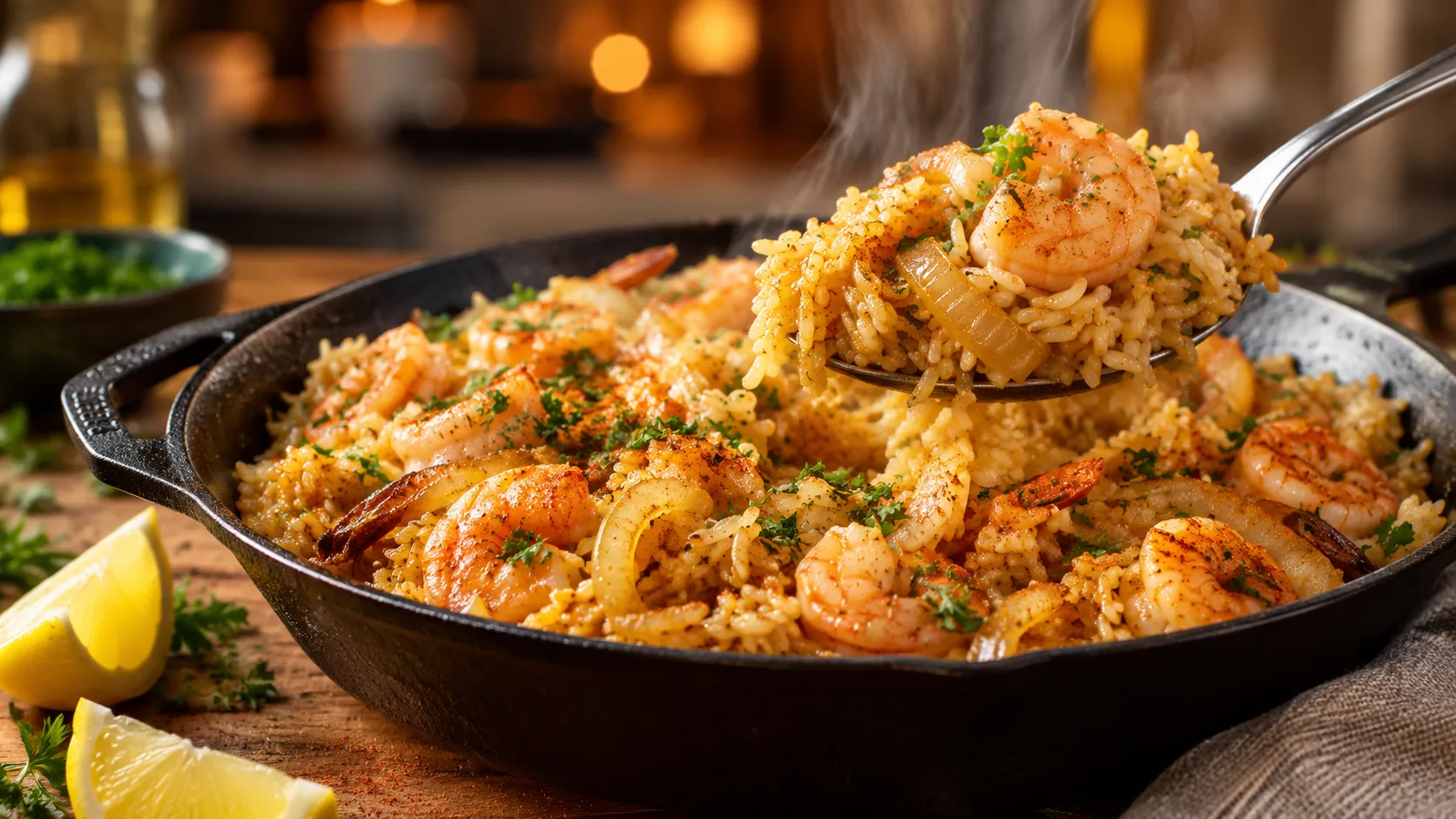 Riz aux crevettes et oignons : le plat simple qui régale toute la famille 3 Riz aux crevettes et oignons : le plat simple qui régale toute la famille
