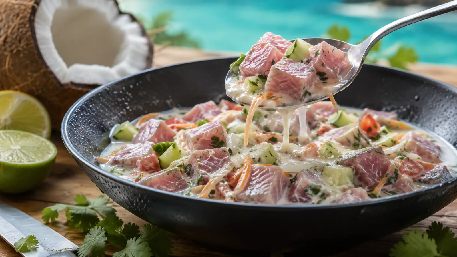 Ce poisson à la marinade tahitienne va vous faire voyager dès la première bouchée 1 Ce poisson à la marinade tahitienne va vous faire voyager dès la première bouchée
