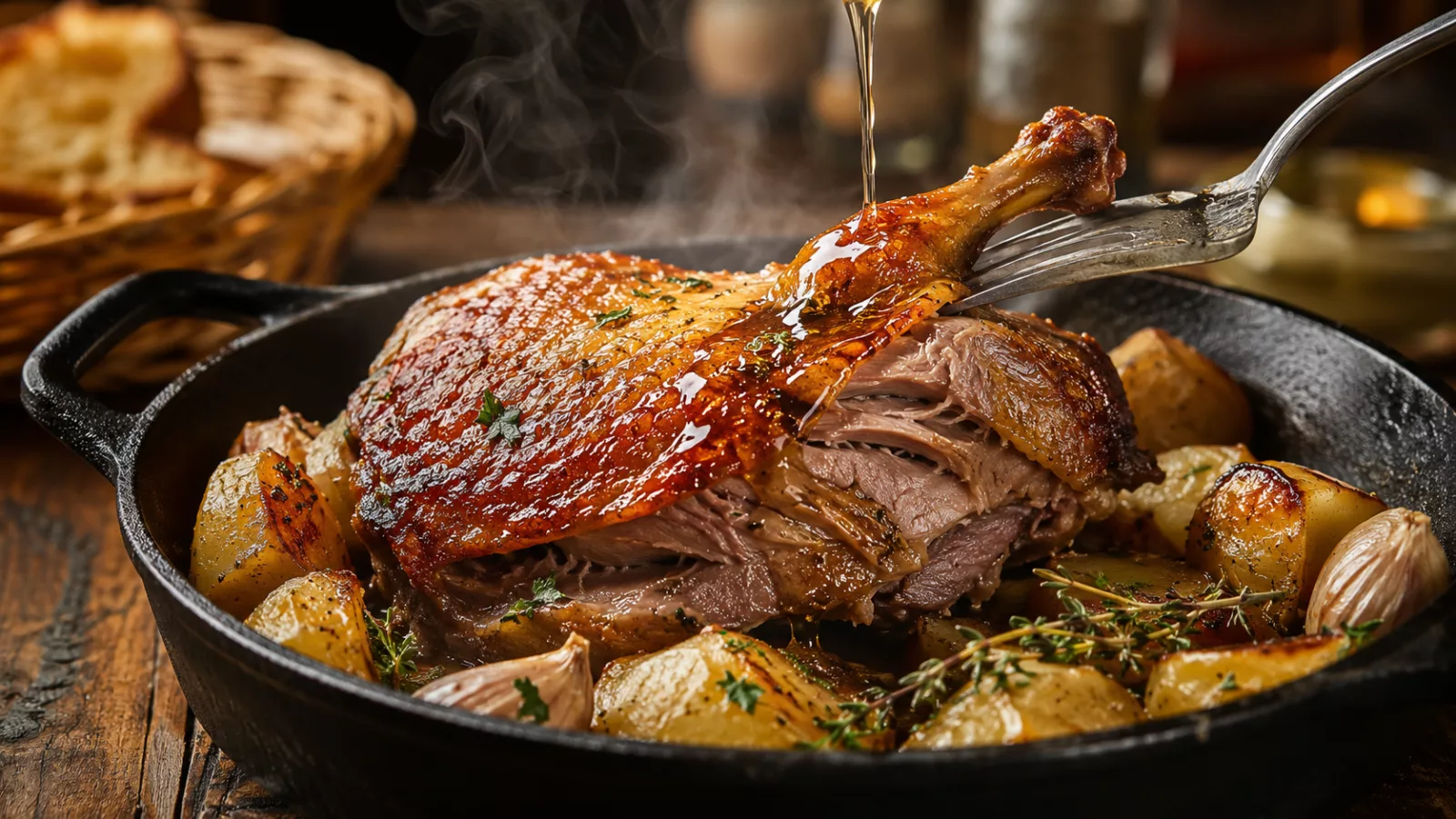 Confit de canard au four croustillant et fondant 1 Confit de canard au four croustillant et fondant