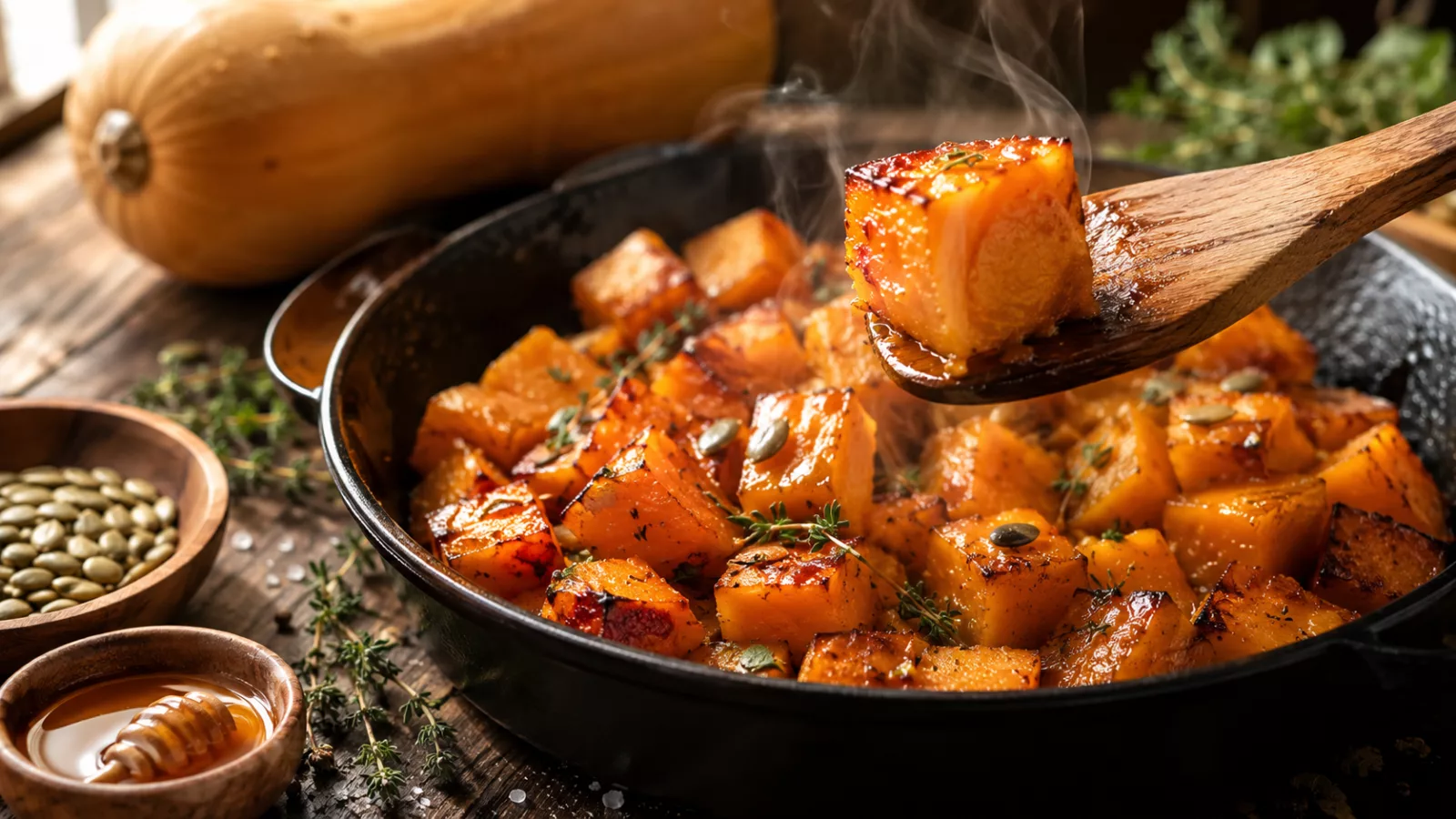 Courge butternut rotie au four ultra fondante 1 Courge butternut rotie au four ultra fondante