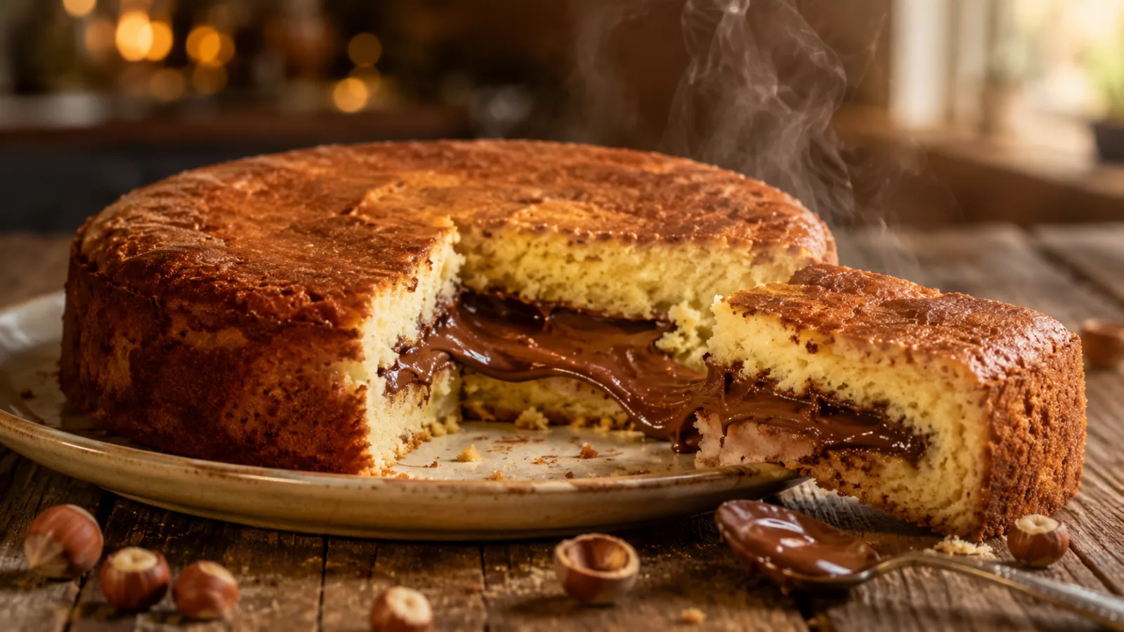 Gâteau au yaourt fourré au nutella 1 Gâteau au yaourt fourré au nutella