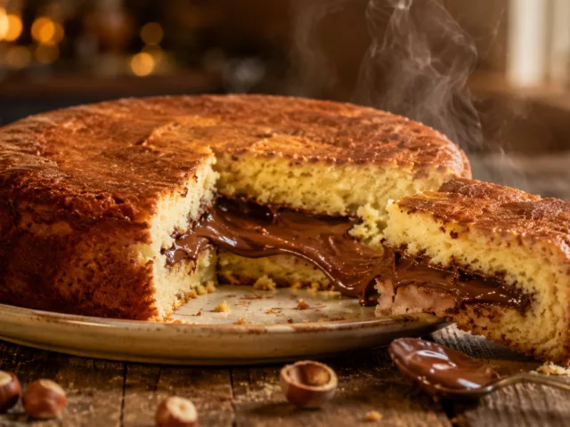 Gâteau au yaourt fourré au nutella 2 Gâteau au yaourt fourré au nutella