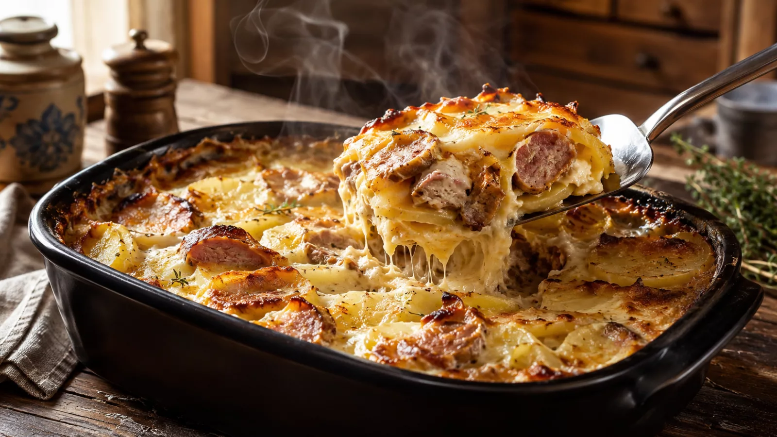 Gratin d andouillette et pomme de terre au four 1 Gratin d andouillette et pomme de terre au four