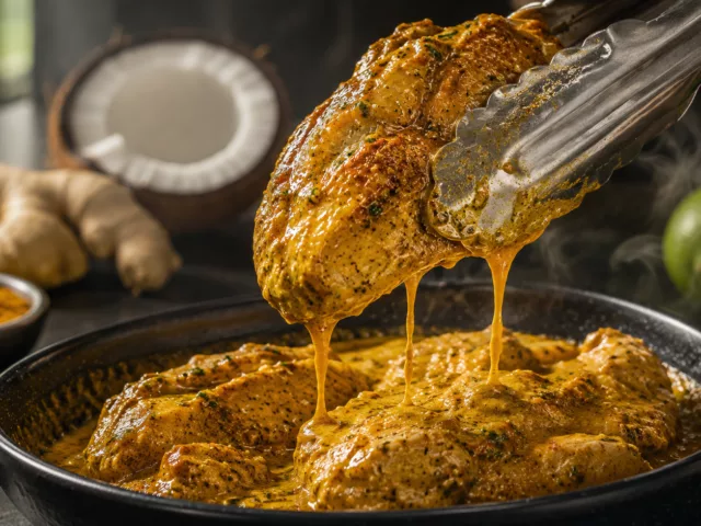 La marinade de poulet au curry et lait de coco qui rend chaque bouchée incroyablement fondante 2 La marinade de poulet au curry et lait de coco qui rend chaque bouchée incroyablement fondante
