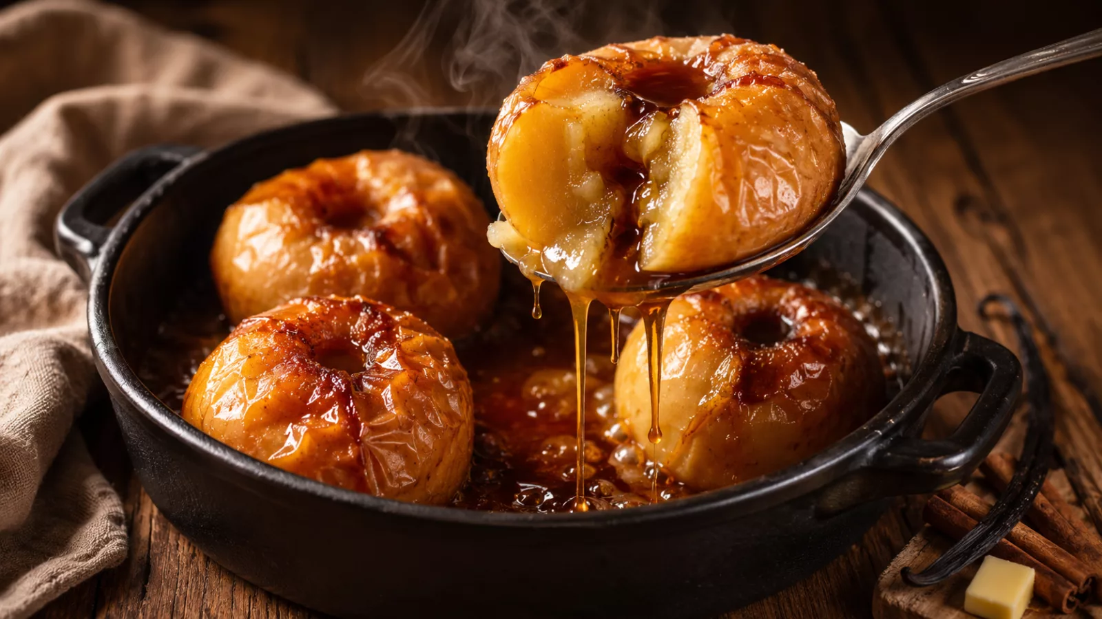 Pommes au four caramelisees 1 Pommes au four caramelisees