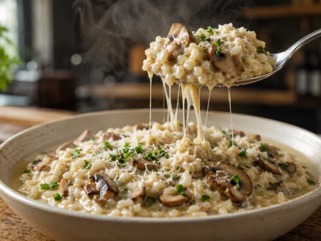 Risotto de champignons au cookeo ultra crémeux 4 Risotto de champignons au cookeo ultra crémeux