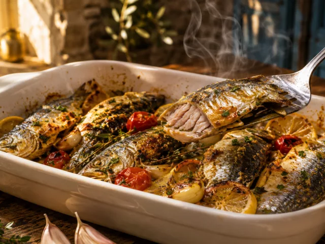 Sardines au four a l ail 2 Sardines au four a l ail