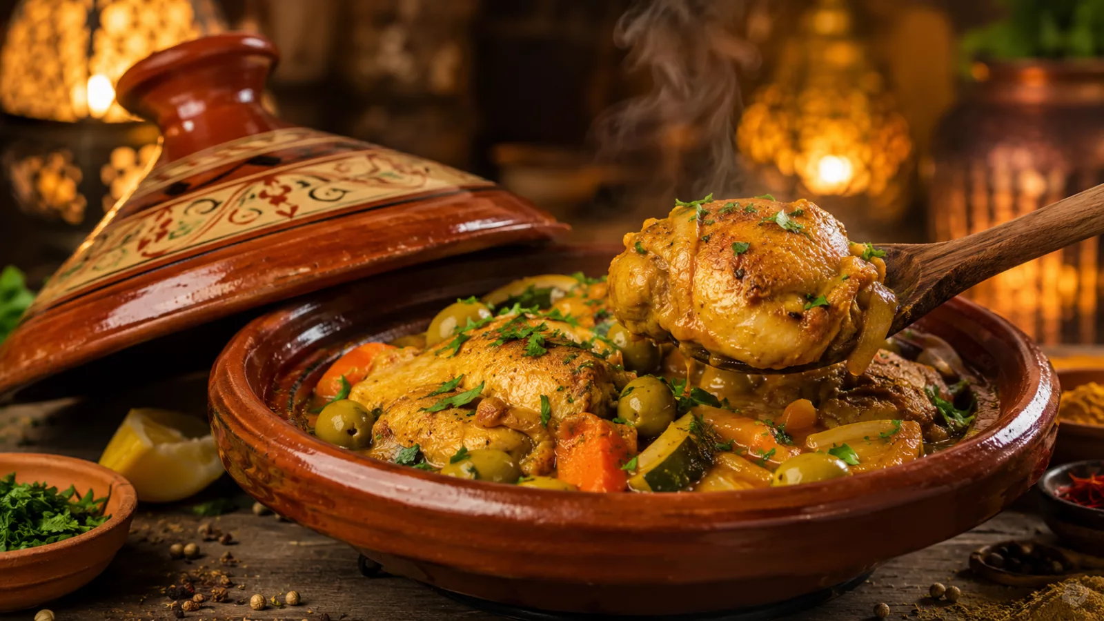 Tajine de poulet à la marocaine au Cookeo 1 Tajine de poulet à la marocaine au Cookeo