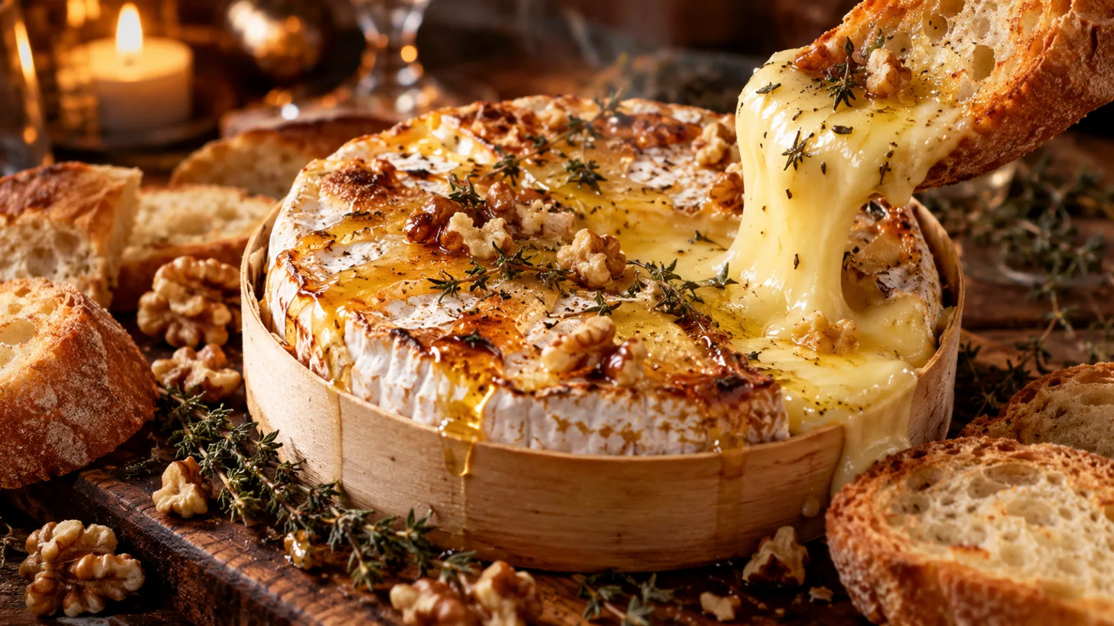 Camembert au four miel et thym 1 Camembert au four miel et thym