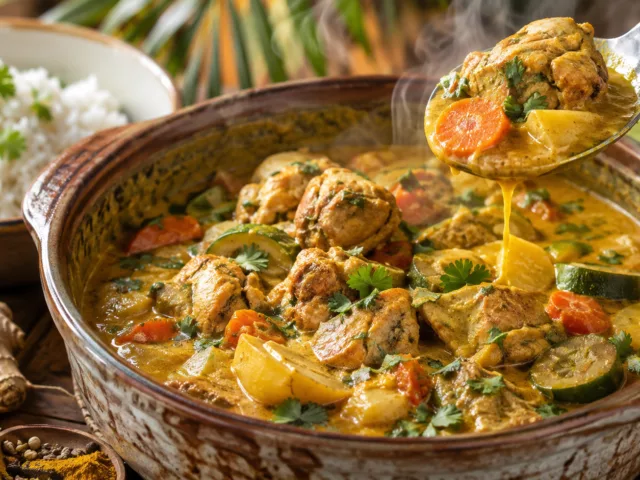 Colombo de poulet au cookeo 4 Colombo de poulet au cookeo