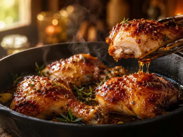 Cuisses de poulet au miel cuites au four 2 Cuisses de poulet au miel cuites au four