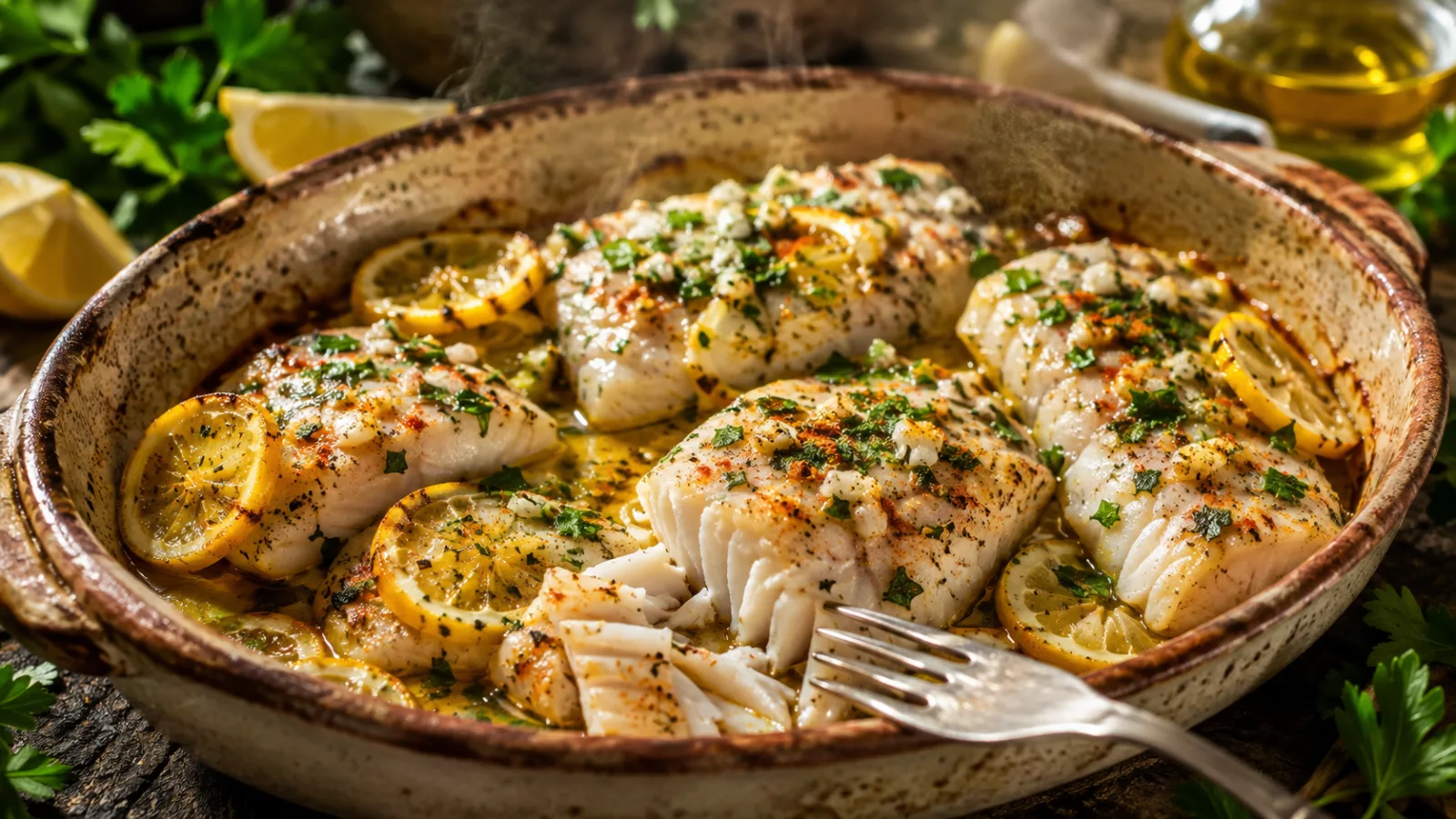 Filets de colin au four fondants et savoureux 1 Filets de colin au four fondants et savoureux