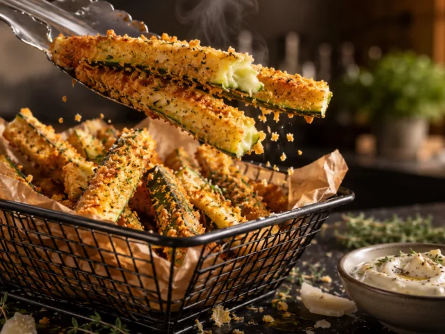 Frites de courgettes au four croustillantes 3 Frites de courgettes au four croustillantes